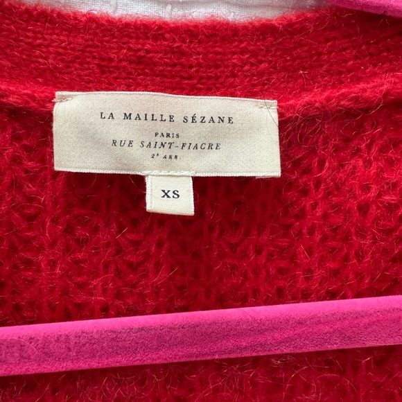 Sézane Red Cardigan - Picture 3 of 3